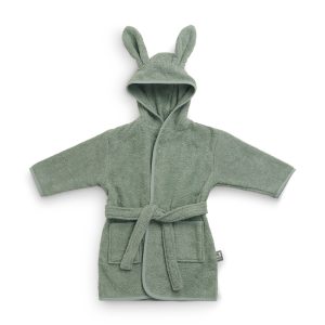 Bathrobe 3-4 year - Ash green