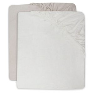 Fitted Sheet 60x120 cm - 2 pack - Nougat/Ivory