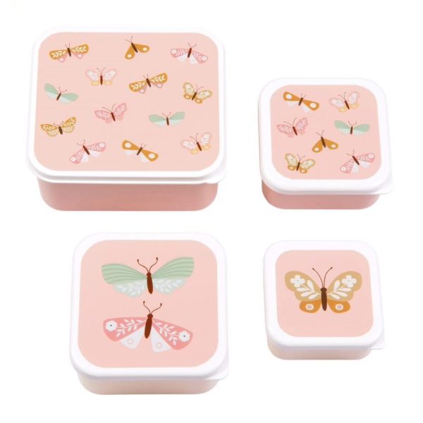 Lunch & snack box set - Butterflies