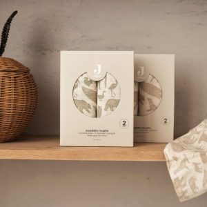 Swaddle Muslin 115x115cm - Animals Nougat (2pack)