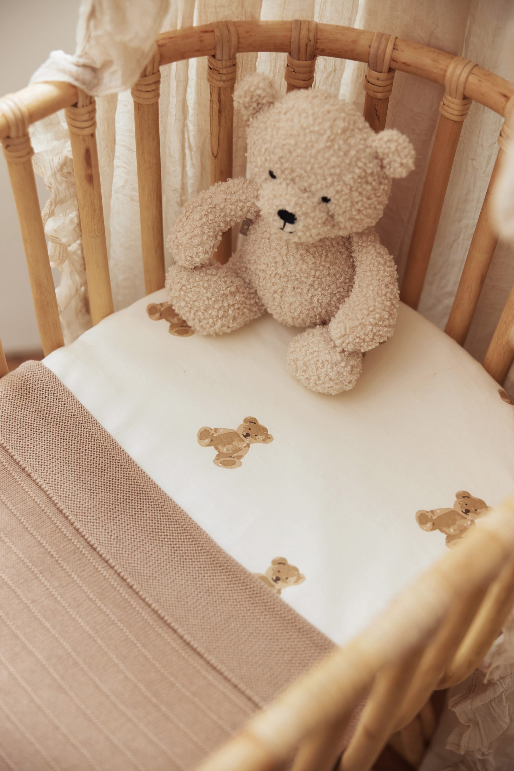 Fitted Sheet 70/75x140/150 cm - Teddy bear - Image 2