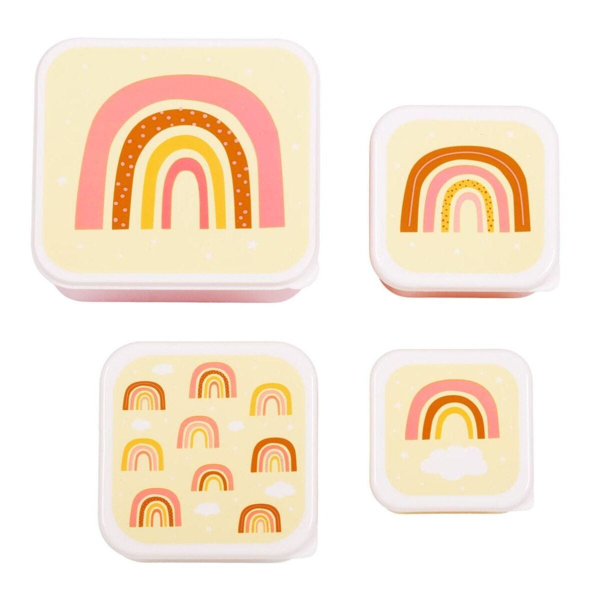 Lunch & snack box set - Rainbows
