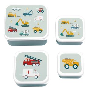 Lunch & snack box set - Vehicles