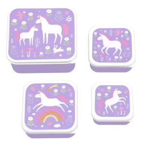 Lunch & snack box set - Unicorn dreams