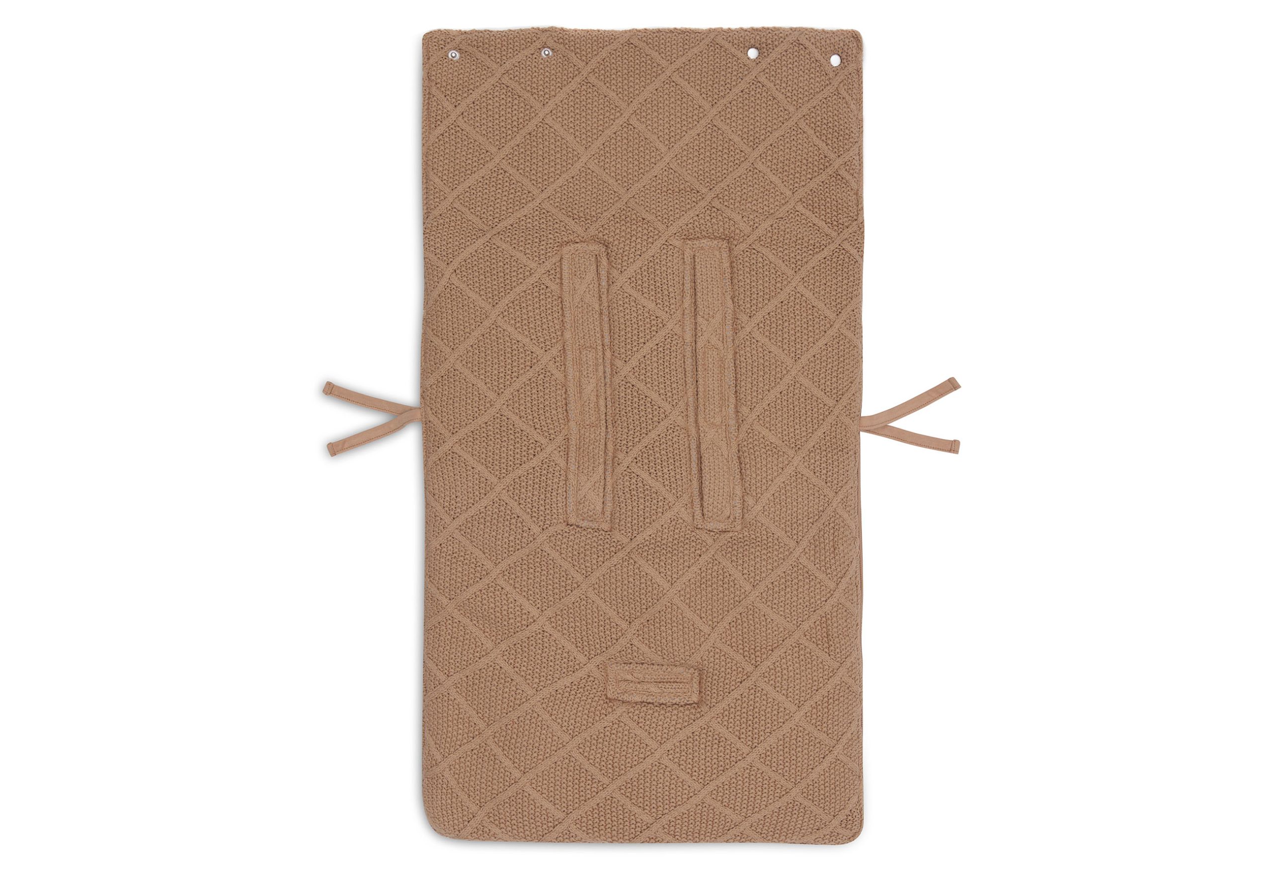 Footmuff - Check Knit Biscuit 0+ - Image 4