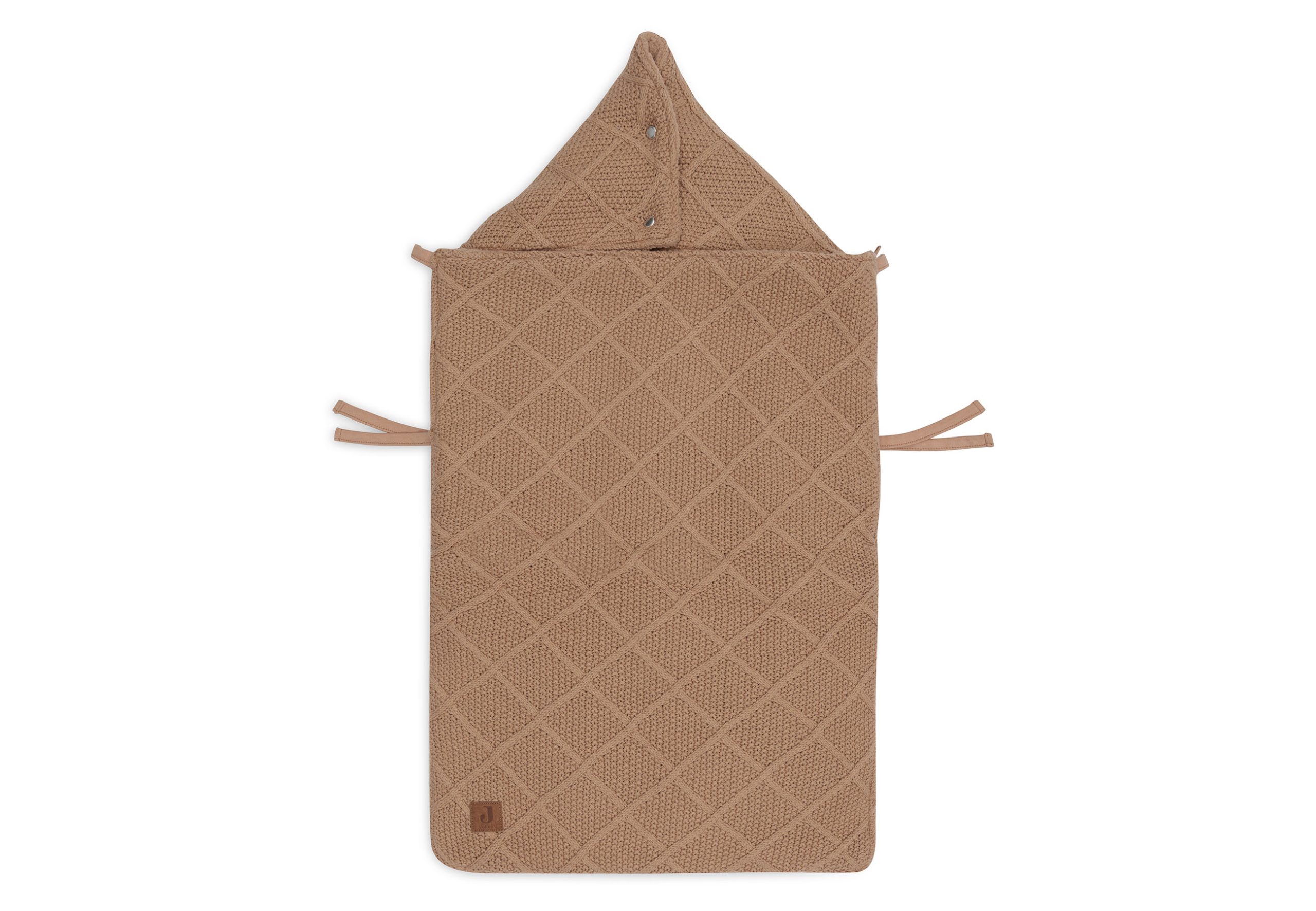 Footmuff - Check Knit Biscuit 0+ - Image 5