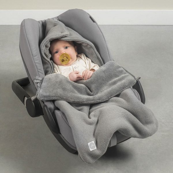 Footmuff - Basic Knit 0+ Stone grey