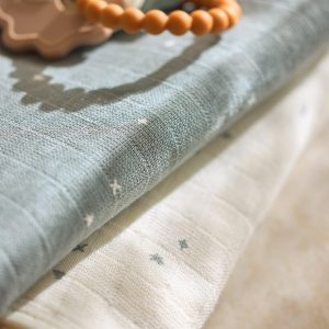 Cloth Muslin 70x70cm - Twinkling Sea Green (3-pack)