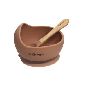 B-Suction Bowl & spoon - Terracotta