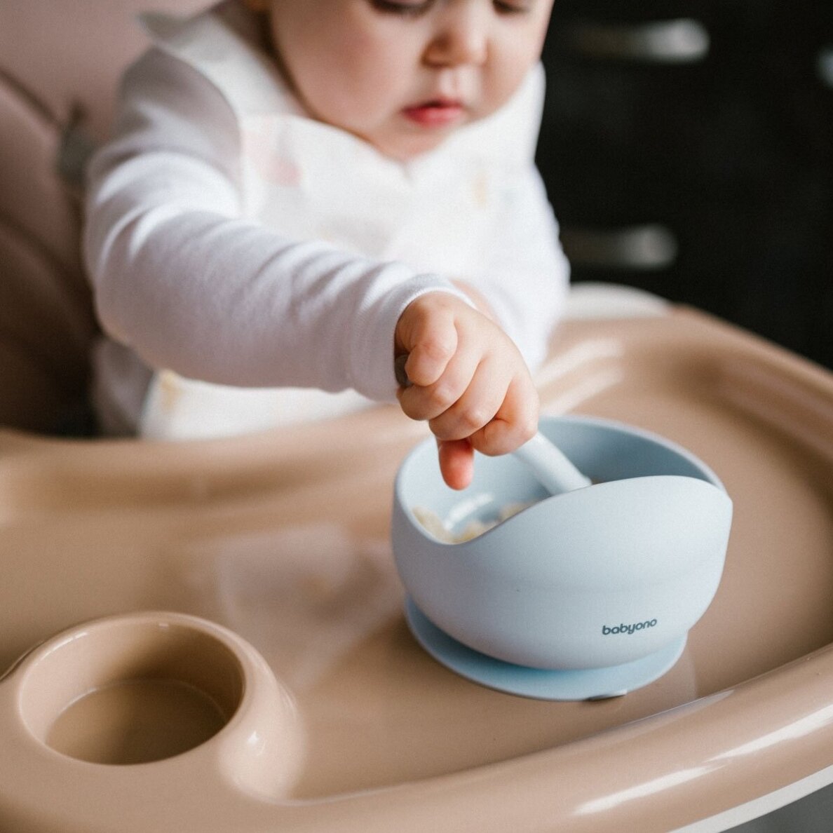 Silicone Suction Bowl blue