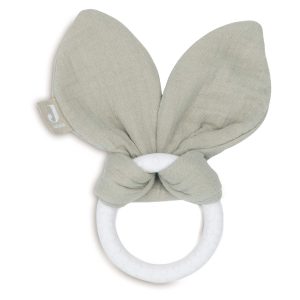 Teething ring Bunny Ears - Olive green