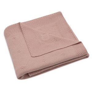 Blanket Cradle 75x100cm - Cozy knit Wild rose