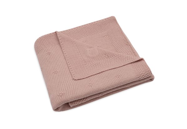 Blanket Cradle 75x100cm - Cozy knit Wild rose