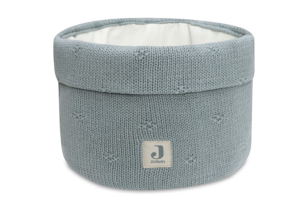 Changing Table Basket - Cozy Knit Sea Green