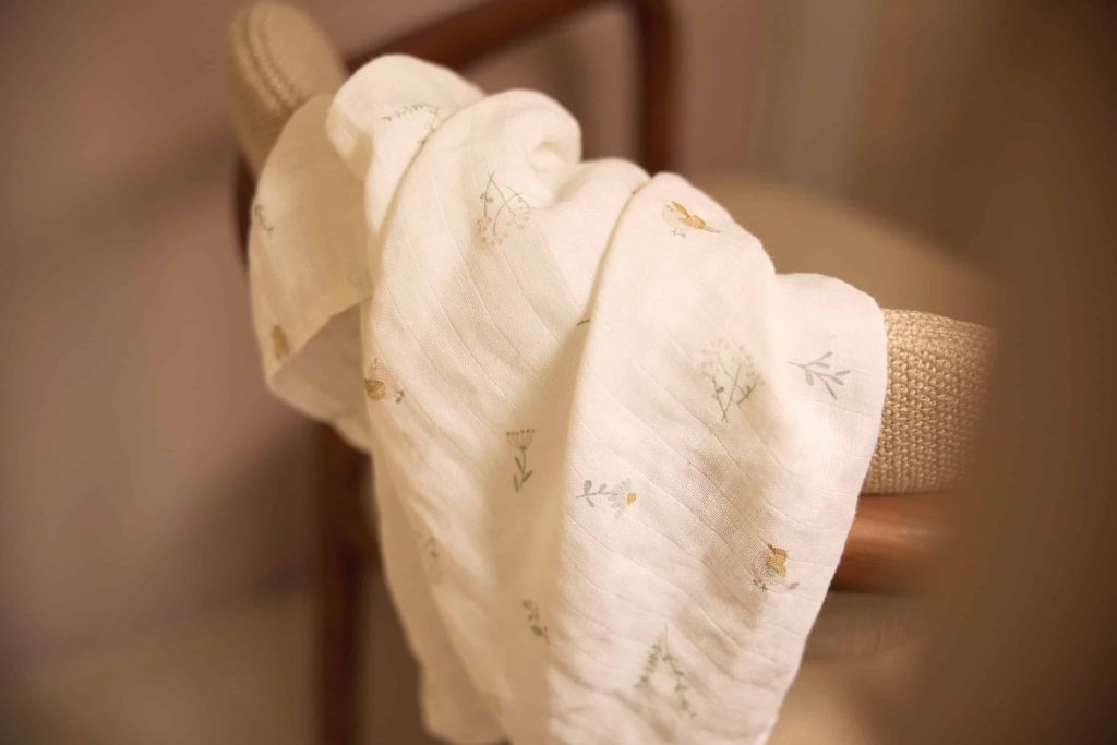 Cloth Muslin 70x70cm - Lovely birds (3-pack)