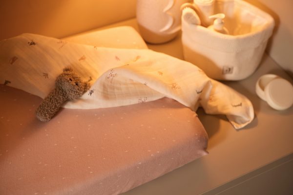 Changing Mat Cover - Twinkling Wild Rose