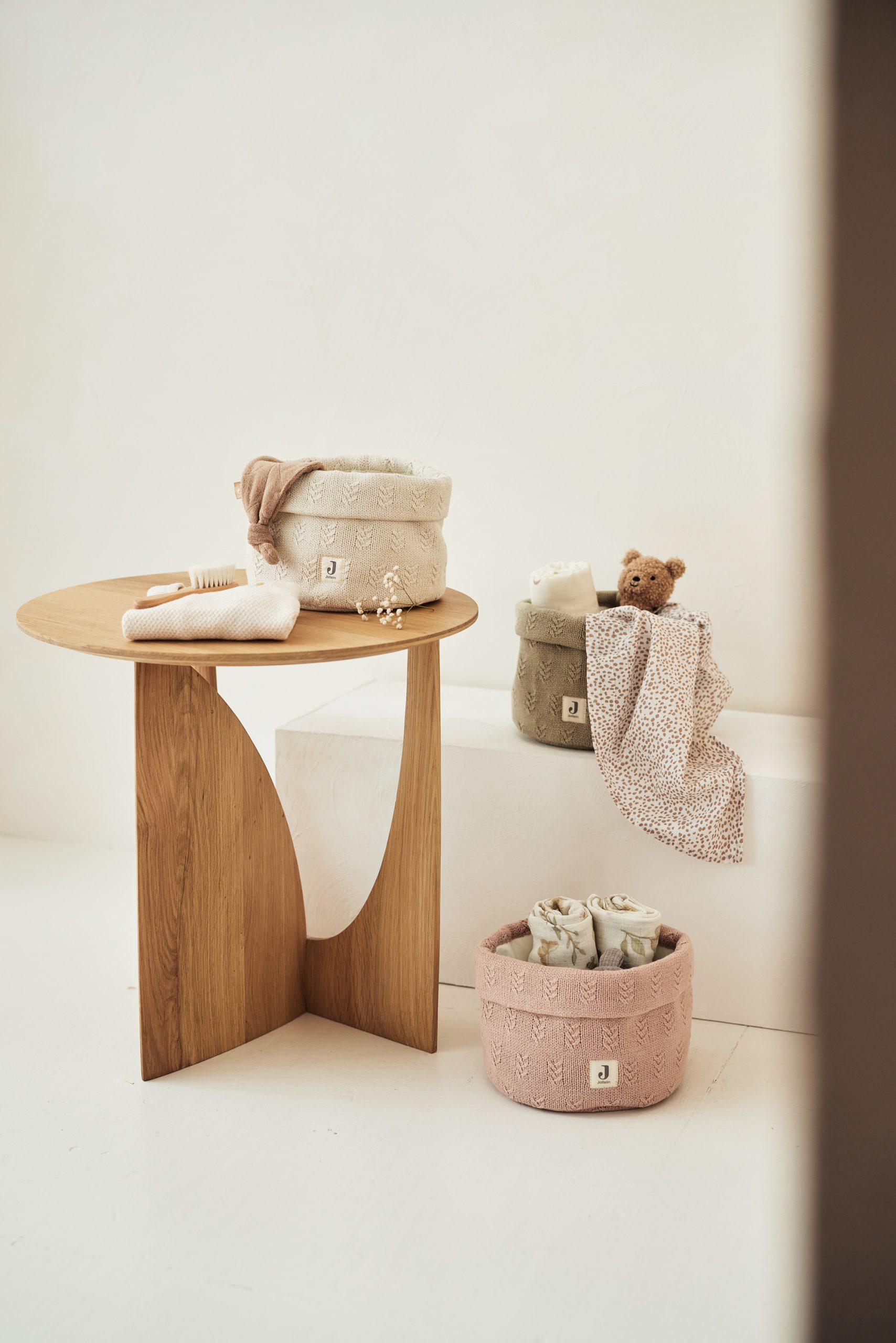 Changing Table Basket - Grain Knit Oatmeal - Image 6