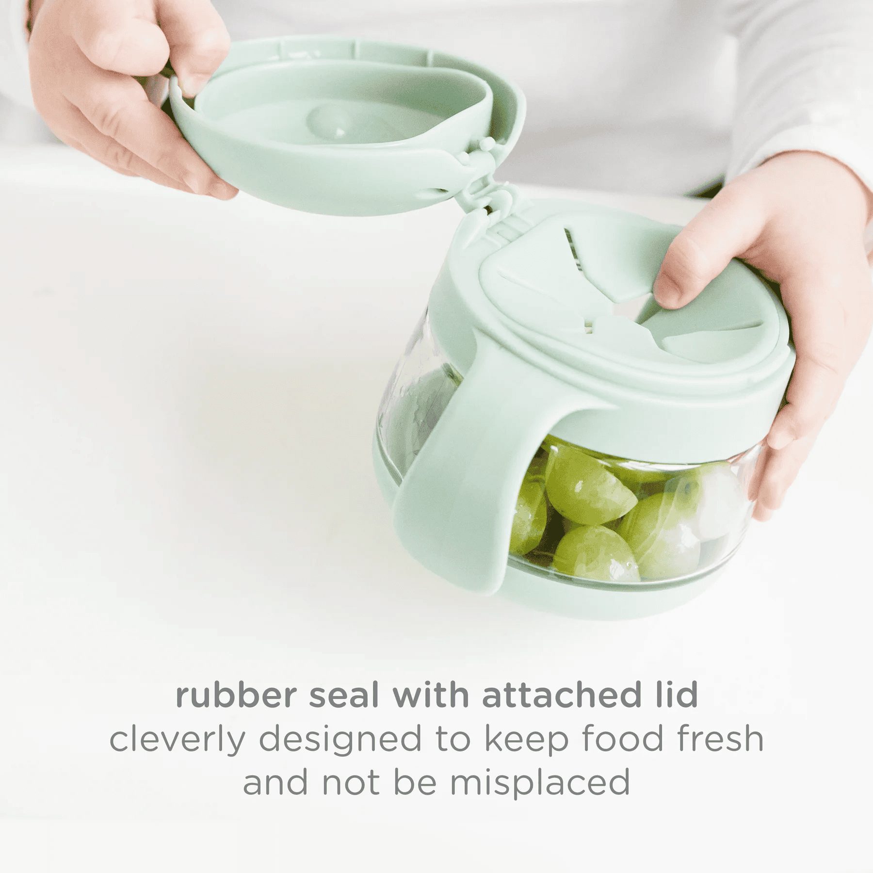 Ubbi Tritan Snack Cup - Sage - Image 3