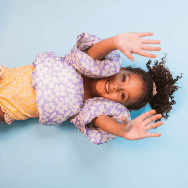 Puddle Jumper 2-6 years - Purple Flowers