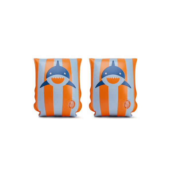 Swimming Armbands 2-6 years - Orange blue sharks