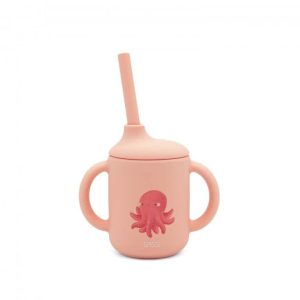 Silicone Straw Cup - Slurpy the Octopus