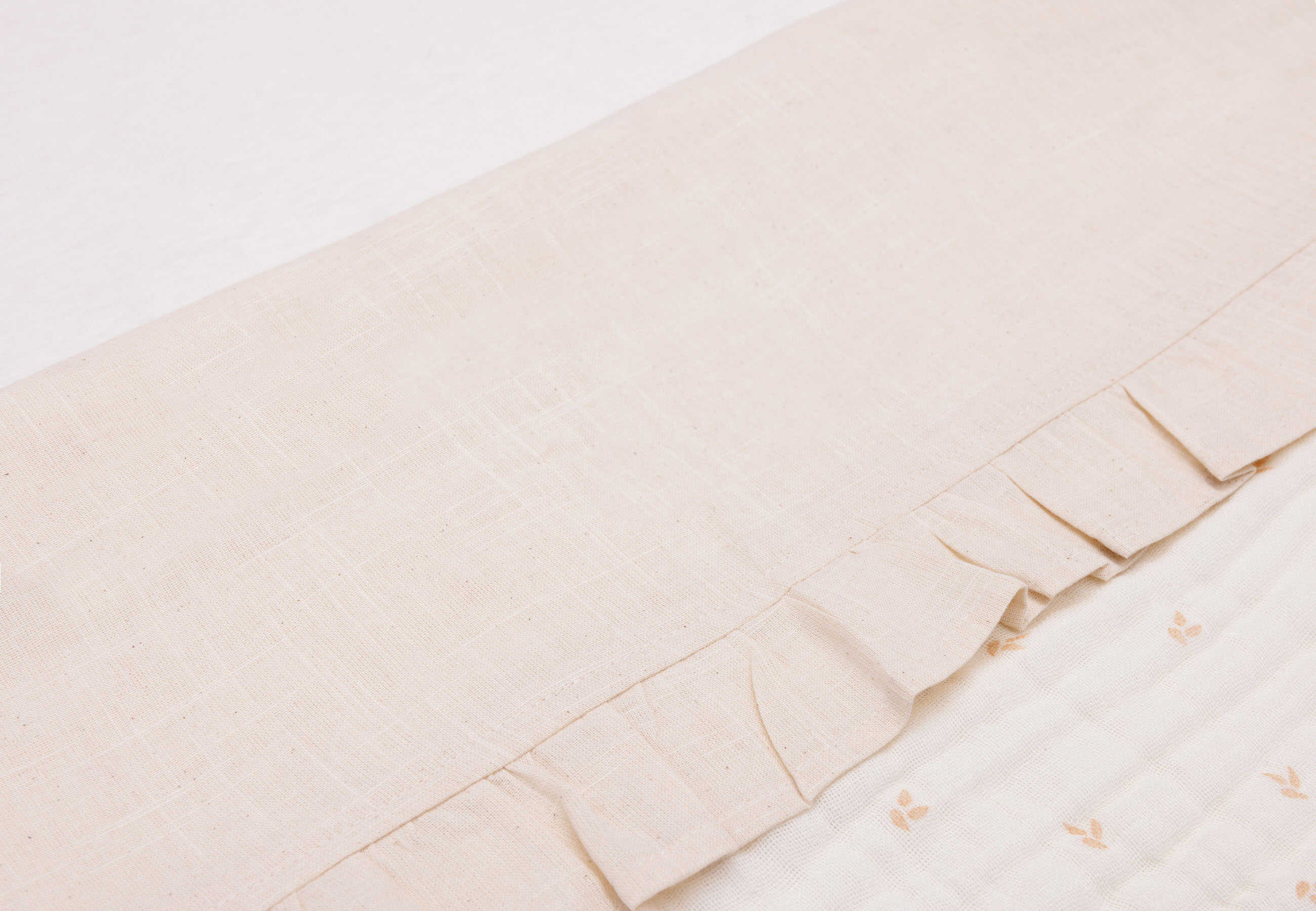 Flat Sheet – Ruffle Natural