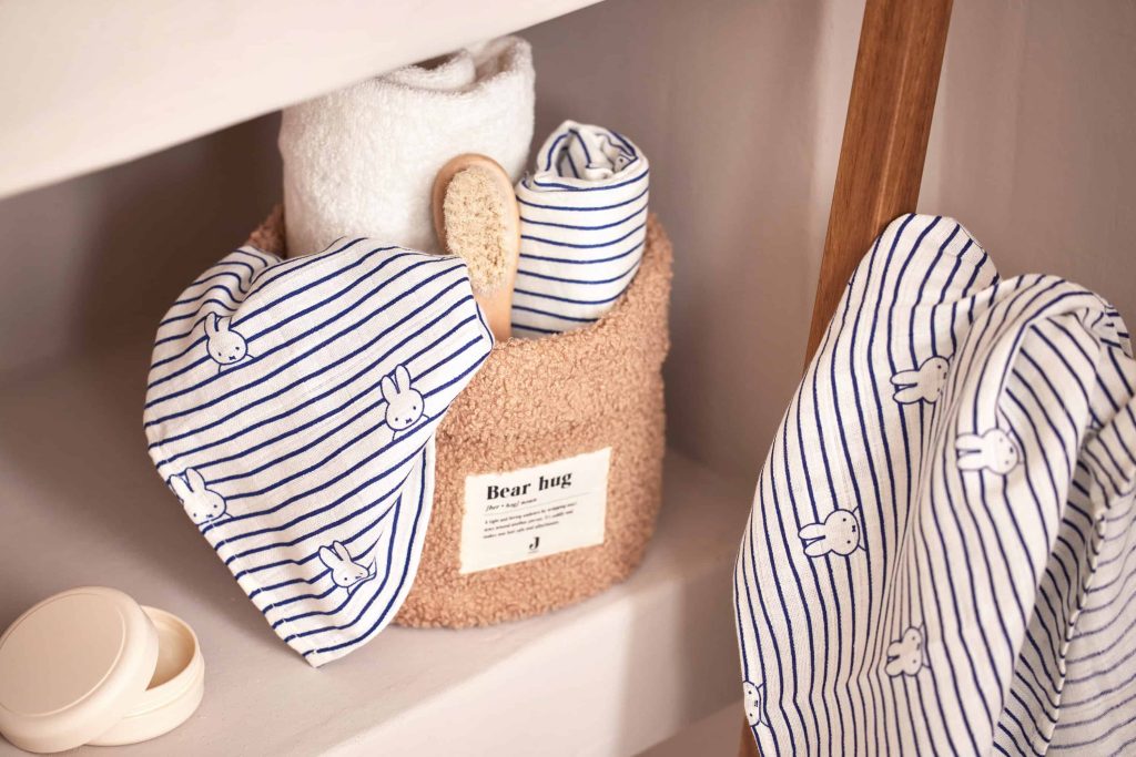 Cloth Muslin 70x70cm - Navy Miffy (3-pack)