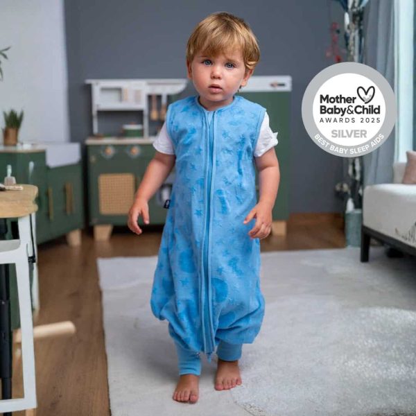BlissJump Sleeping bag with Legs 2.5 tog - Take me to the moon Blue