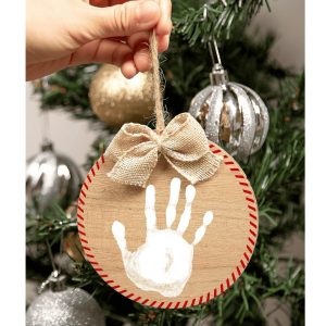 Pearhead Babyprints Wooden Ornament