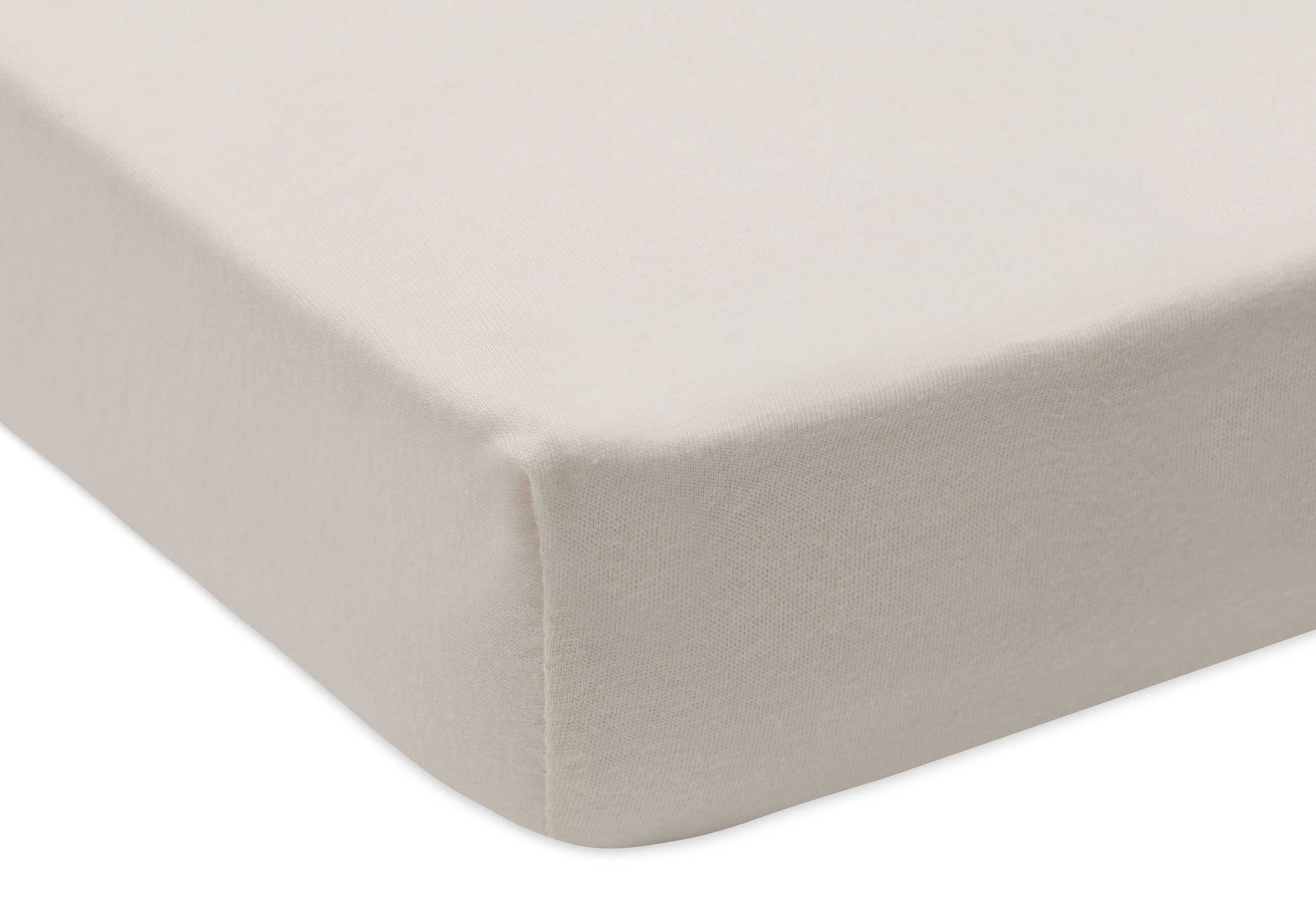 Fitted Sheet Jersey 70x140cm - Sea Green/Ivory (2pack) - Image 4