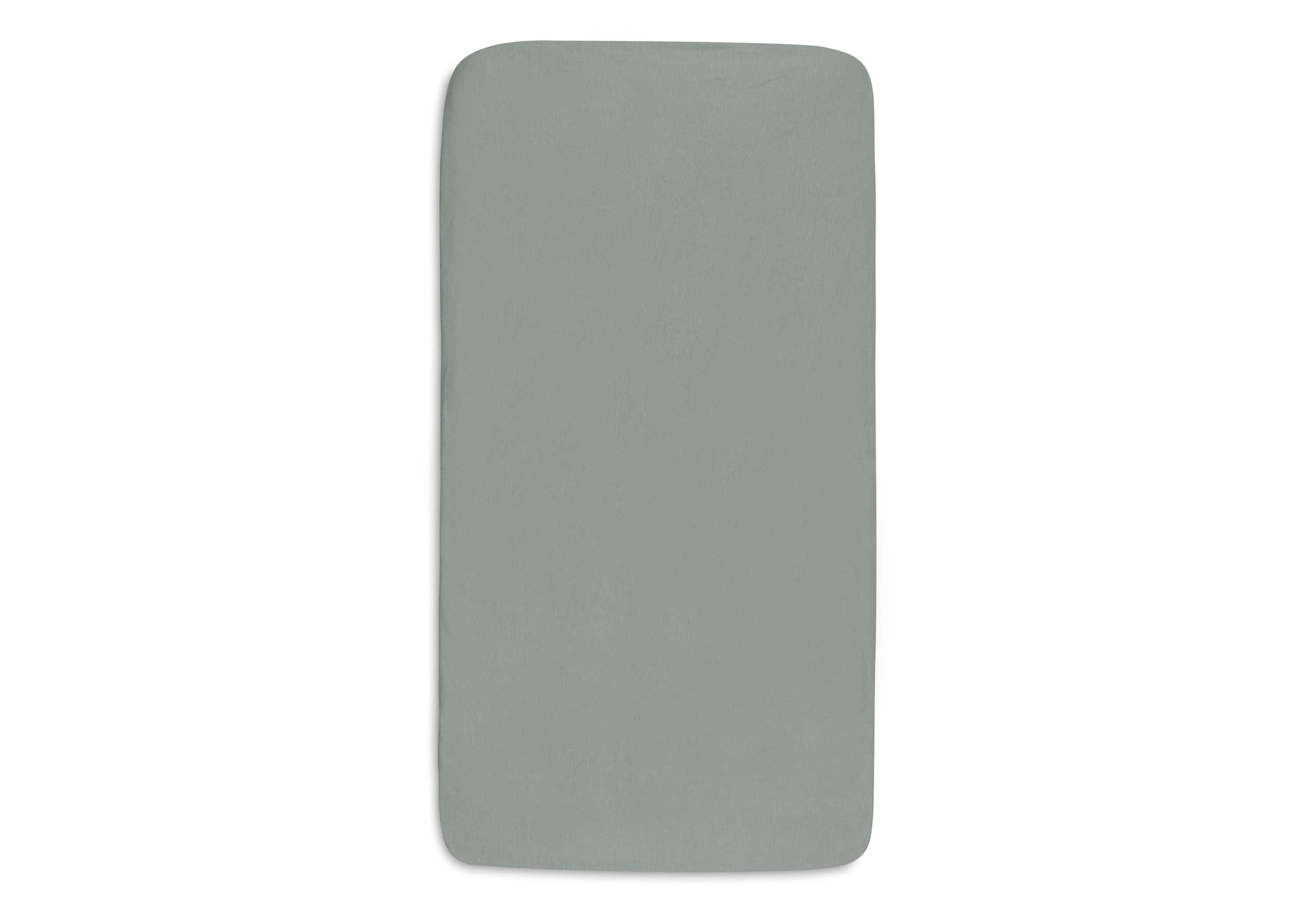 Fitted Sheet Jersey 70x140cm - Sea Green/Ivory (2pack) - Image 3