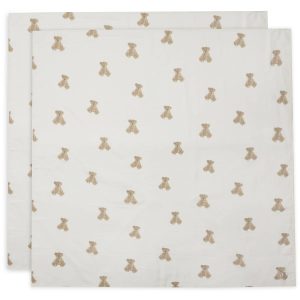 Swaddle Muslin 115x115cm - Teddy Bear (2pack)