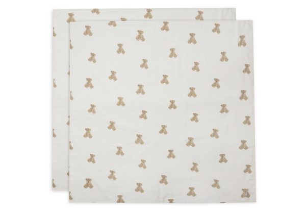 Swaddle Muslin 115x115cm - Teddy Bear (2pack)