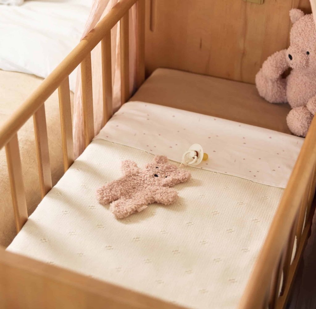 Pacifier Cloth - Teddy Bear Wild rose