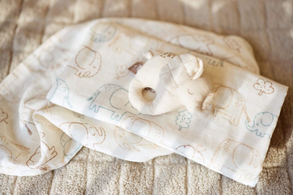 Swaddle Muslin 115x115cm - Elephant tales (2pack)