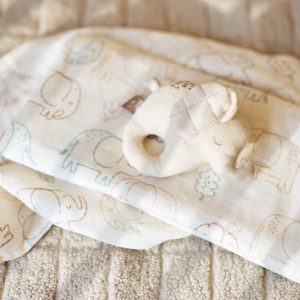 Swaddle Muslin 115x115cm - Elephant tales (2pack)