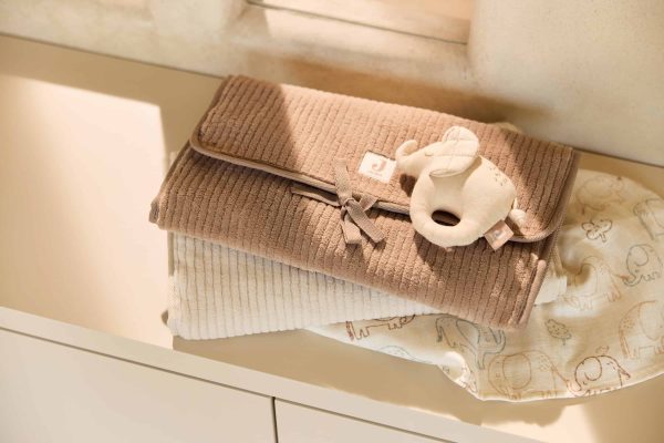 Changing Pad - Cloudy Rib Milky coffee