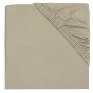 Fitted Sheet Likno/Next2me - 75x95cm Olive green