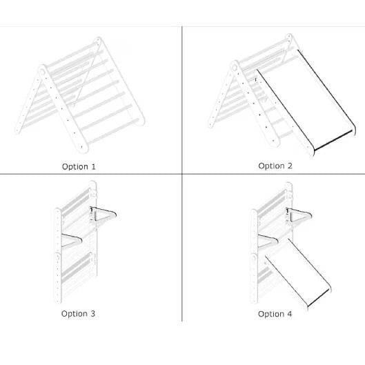 PRE-ORDER - Climbing triangle wall set with slide - Image 4