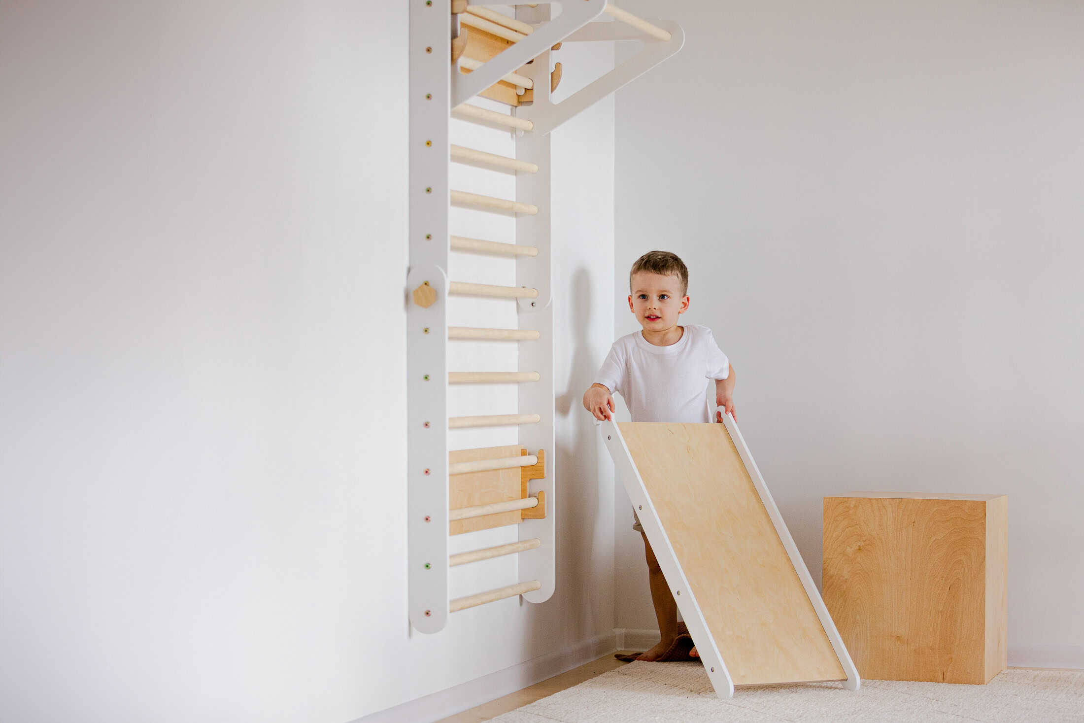 PRE-ORDER - Climbing triangle wall set with slide - Image 6