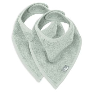 Terry Bandana Bib - Ash green (2 pack)