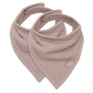 Terry Bandana Bib - Wild rose (2 pack)