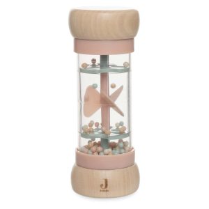 Wooden rain rattle - Lovely birds