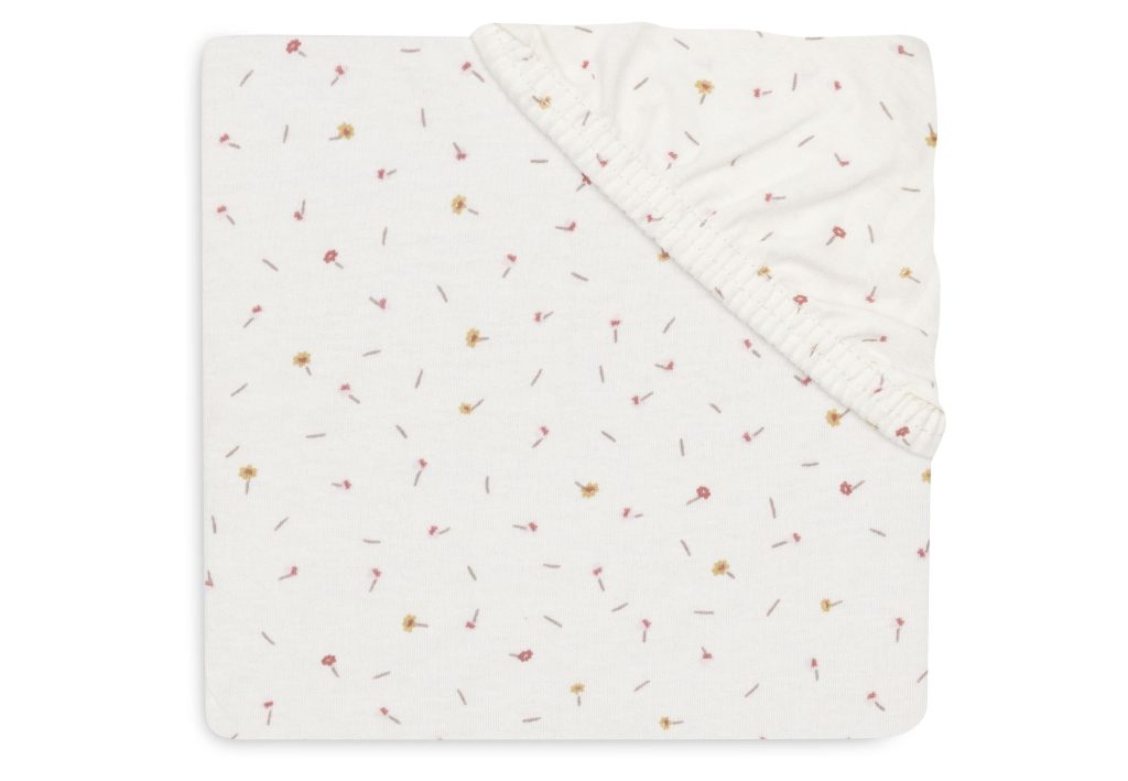 Fitted Sheet 70x140 cm - Pretty Picnic Flower Drops
