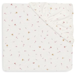 Fitted Sheet 70x140 cm - Pretty Picnic Flower Drops