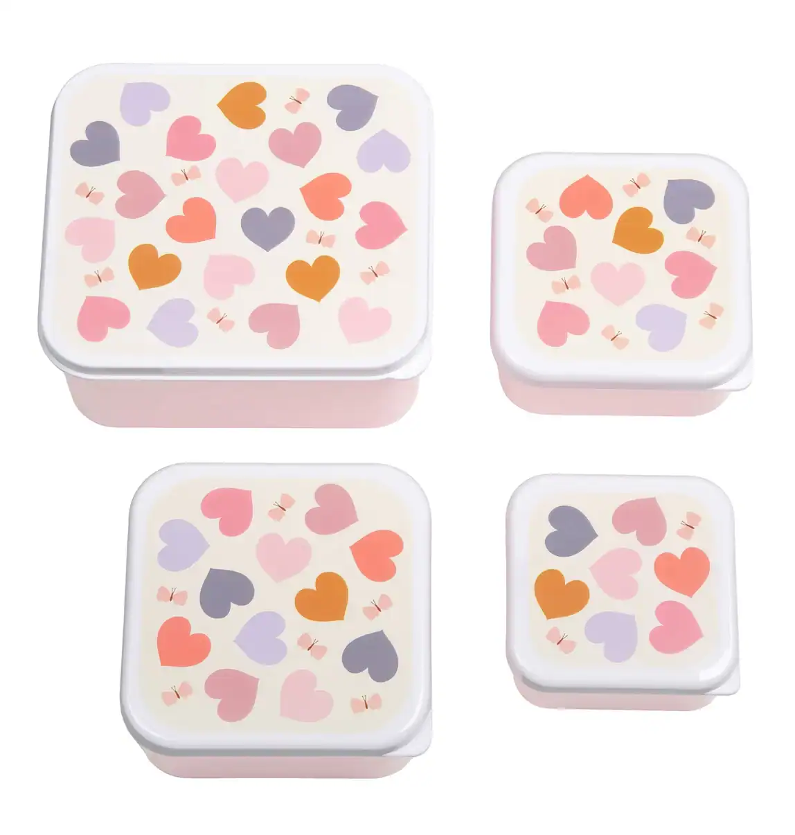 Lunch & snack box set - Hearts - Image 4