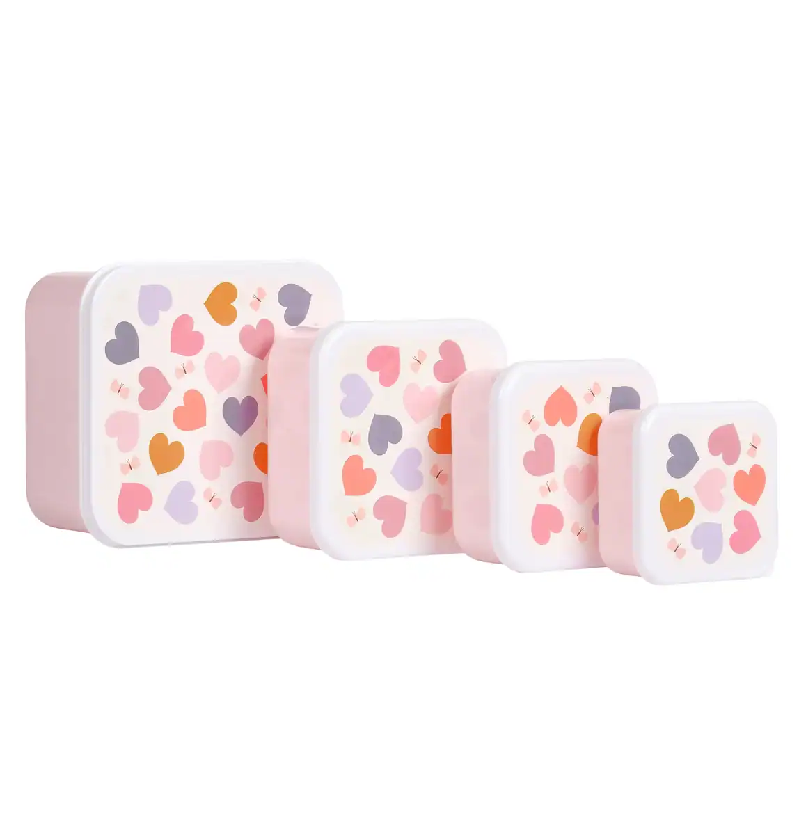 Lunch & snack box set - Hearts - Image 5
