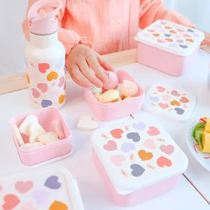 Lunch & snack box set - Hearts