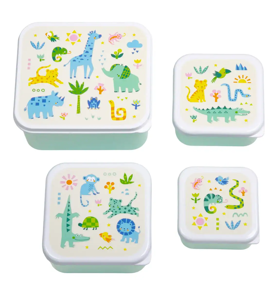 Lunch & snack box set - Jungle