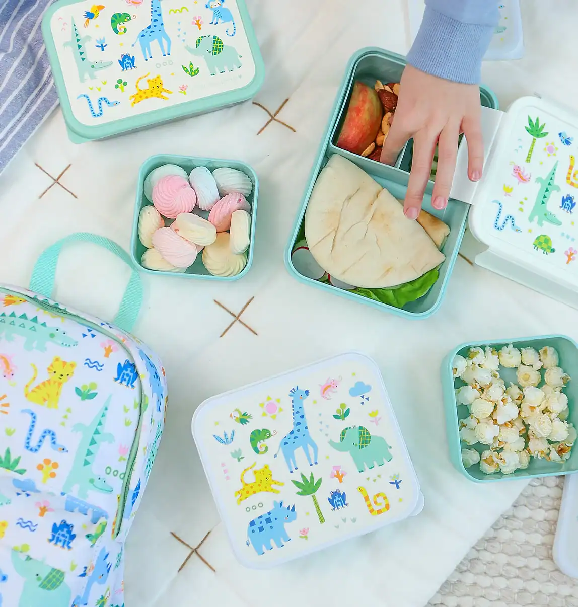 Lunch & snack box set - Jungle - Image 2